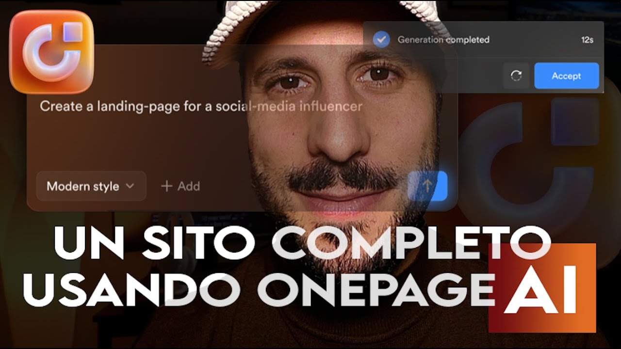 Come Creare un Sito Web in pochi Minuti con Onepage AI - Edoardo Rinaldi